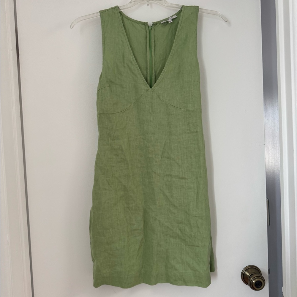 Madewell Light Green Linen Top